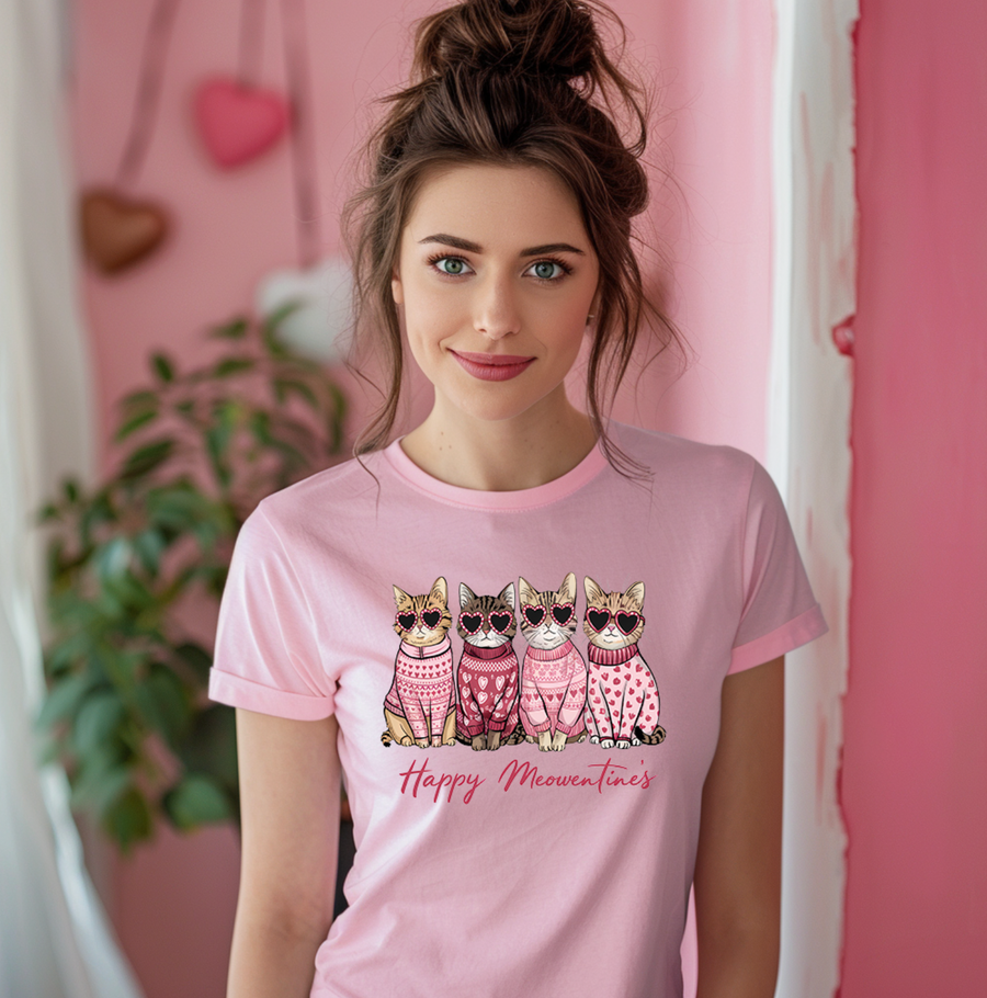 Valentine's Day Cats Unisex T-shirt