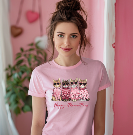 Valentine's Day Cats Unisex T-shirt