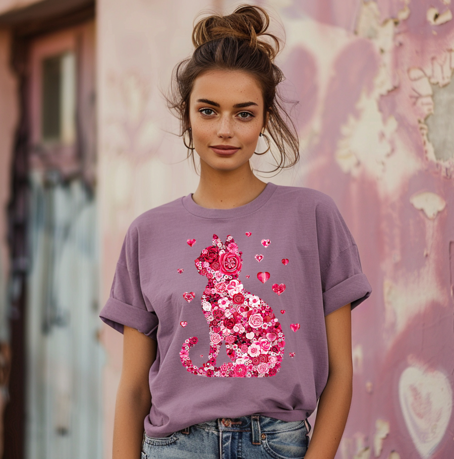 Valentine Cat Unisex T-shirt