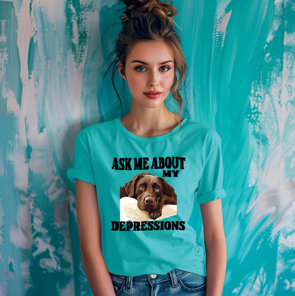 Ask Me About My Depressions Unisex T-shirt