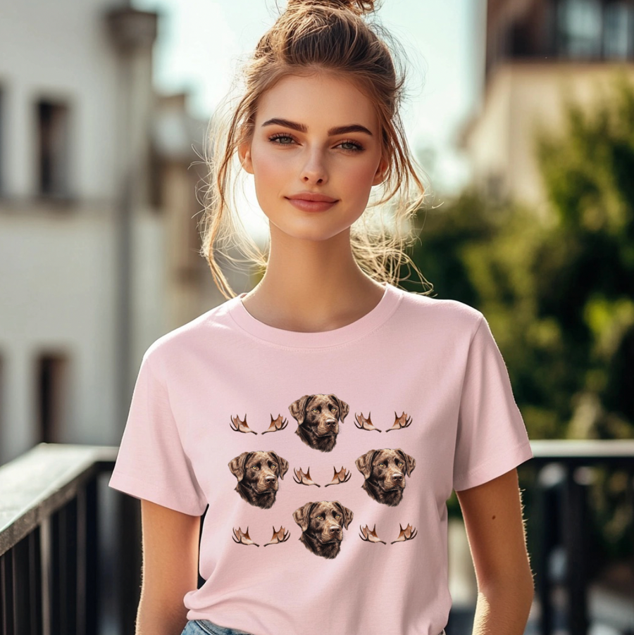 Moose Pattern Unisex T-shirt