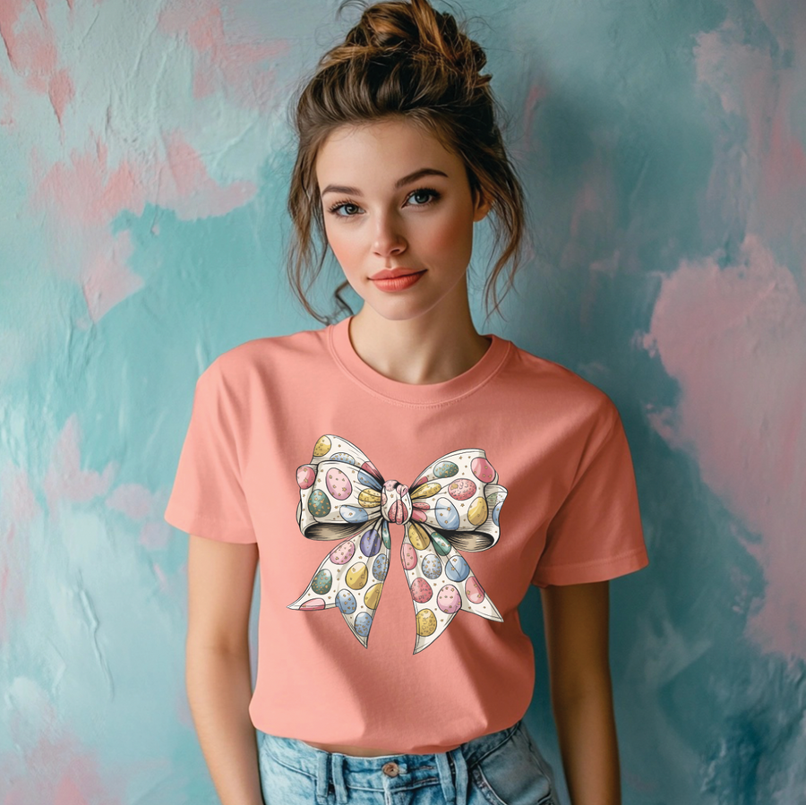 Easter Egg Bow Unisex T-shirt