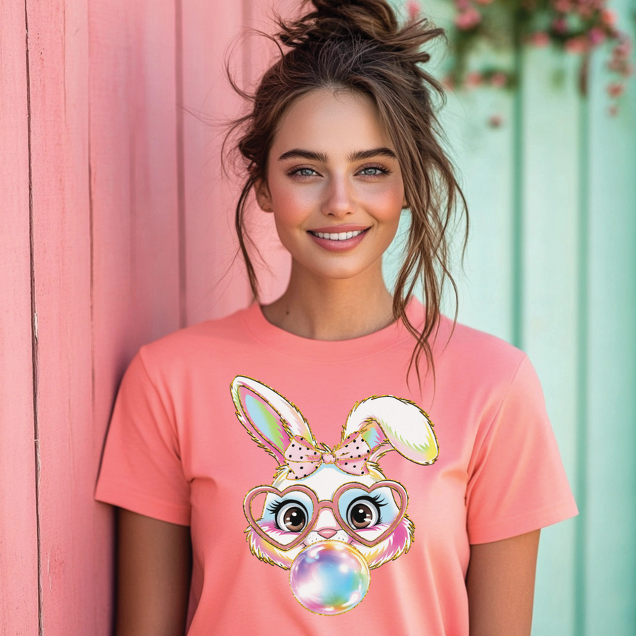 Bubble Gum Bunny Unisex T-shirt