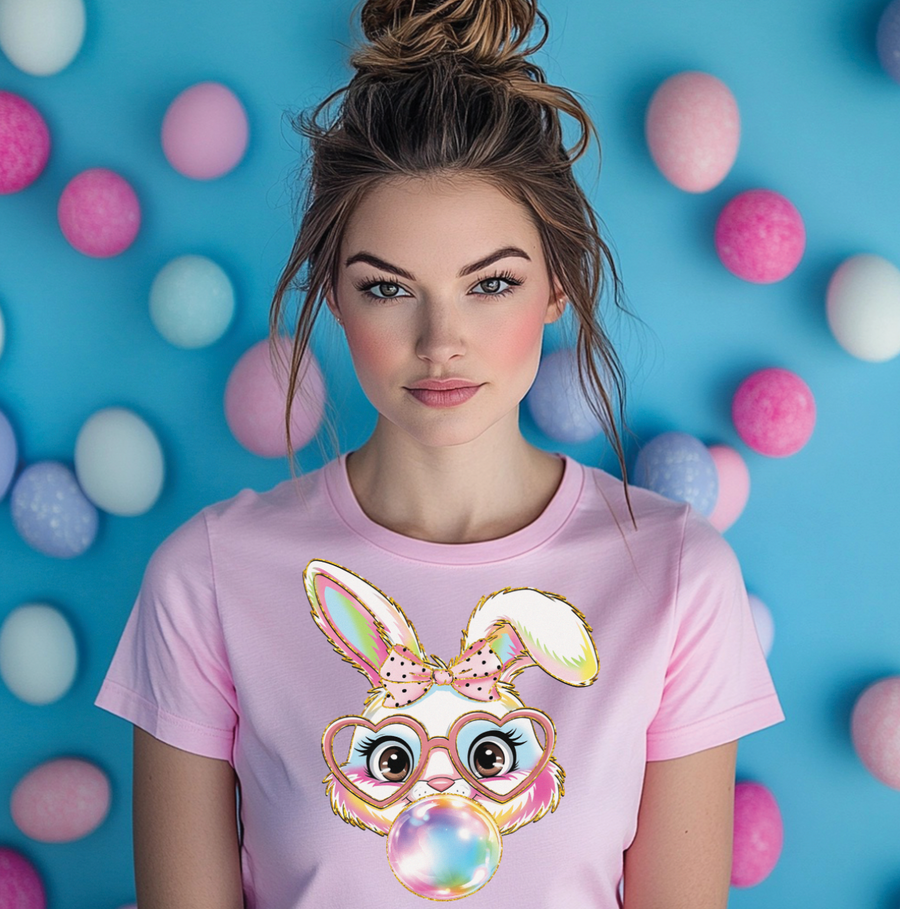 Bubble Gum Bunny Unisex T-shirt