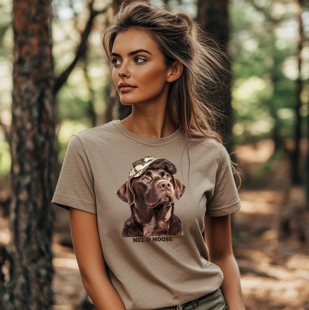 Moose in a Hat Unisex T-shirt