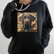 Moose in Camo Fleece Hoodie