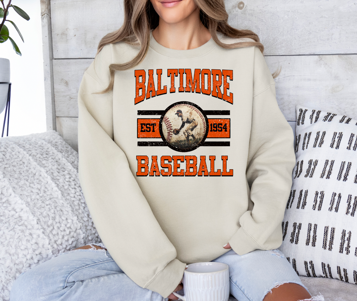 Vintage City Baseball Sweatshirt