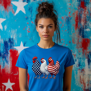Patriotic Chickens Unisex T-shirt