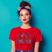 Floral America Unisex T-shirt