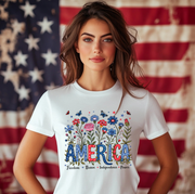 Floral America Unisex T-shirt