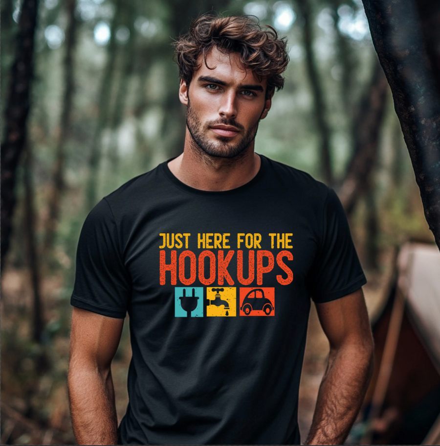 Just Here For The Hookups Unisex T-shirt