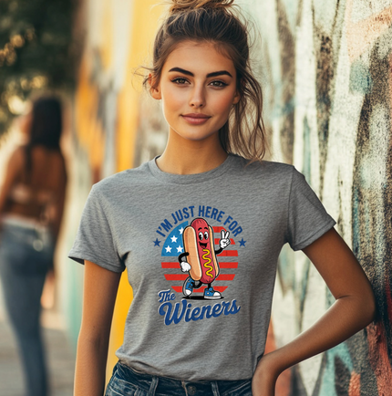 Here For The Wieners Unisex T-shirt