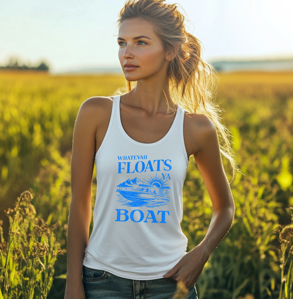 Whatever Floats Your Boat Women's Perfect Racerback Tank