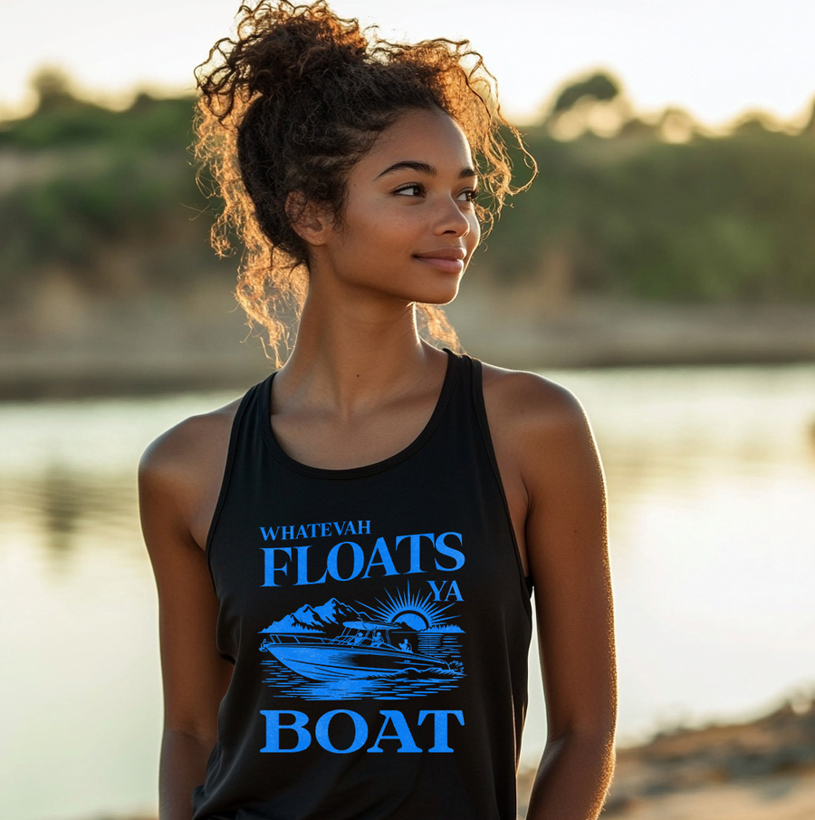 Whatever Floats Your Boat Women's Perfect Racerback Tank