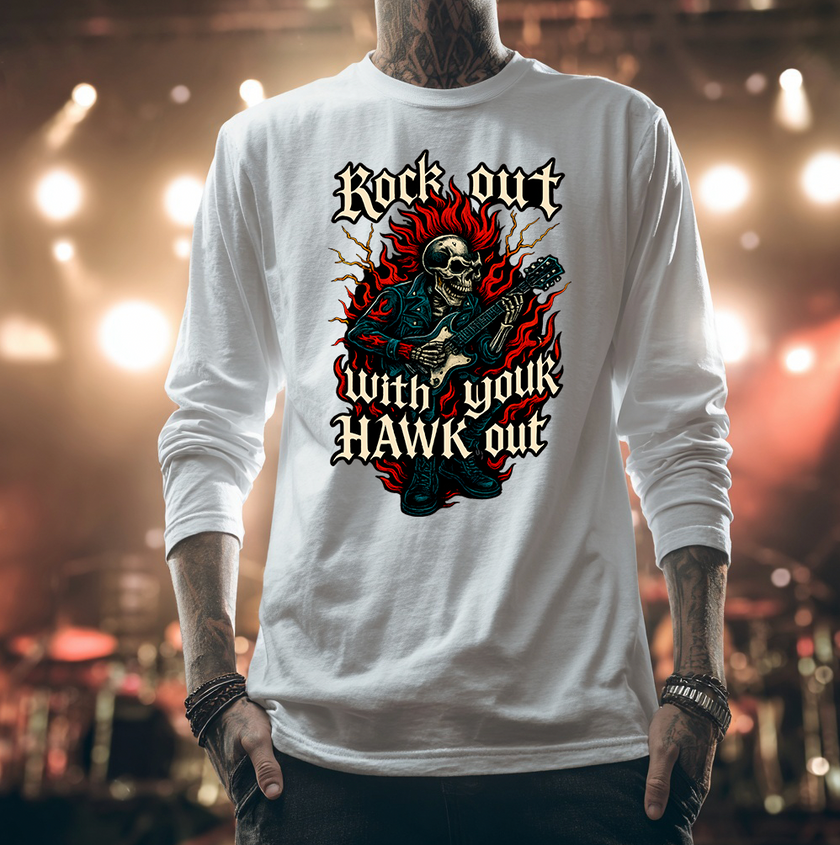 Rock Out With Your Hawk Out Unisex Long Sleeve T-shirt