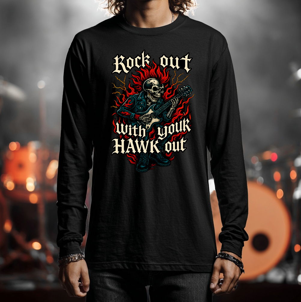 Rock Out With Your Hawk Out Unisex Long Sleeve T-shirt