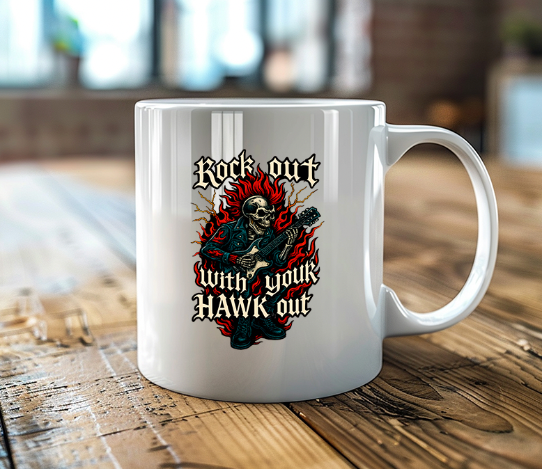 Rock Out With Your Hawk Out 15oz Mug