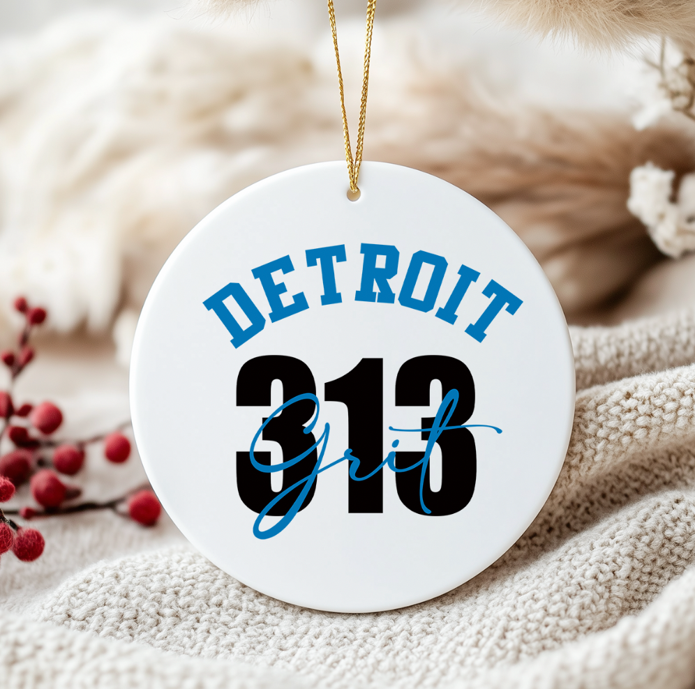 Detroit 313 - Holiday Ornament (Copy)