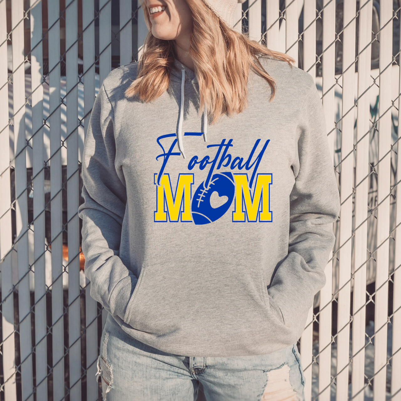 LP Football Mom Unisex Fleece Hoodie