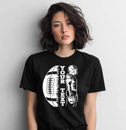 Custom Football Player Unisex T-shirt
