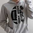 Custom Football Player Unisex Fleece Hoodie