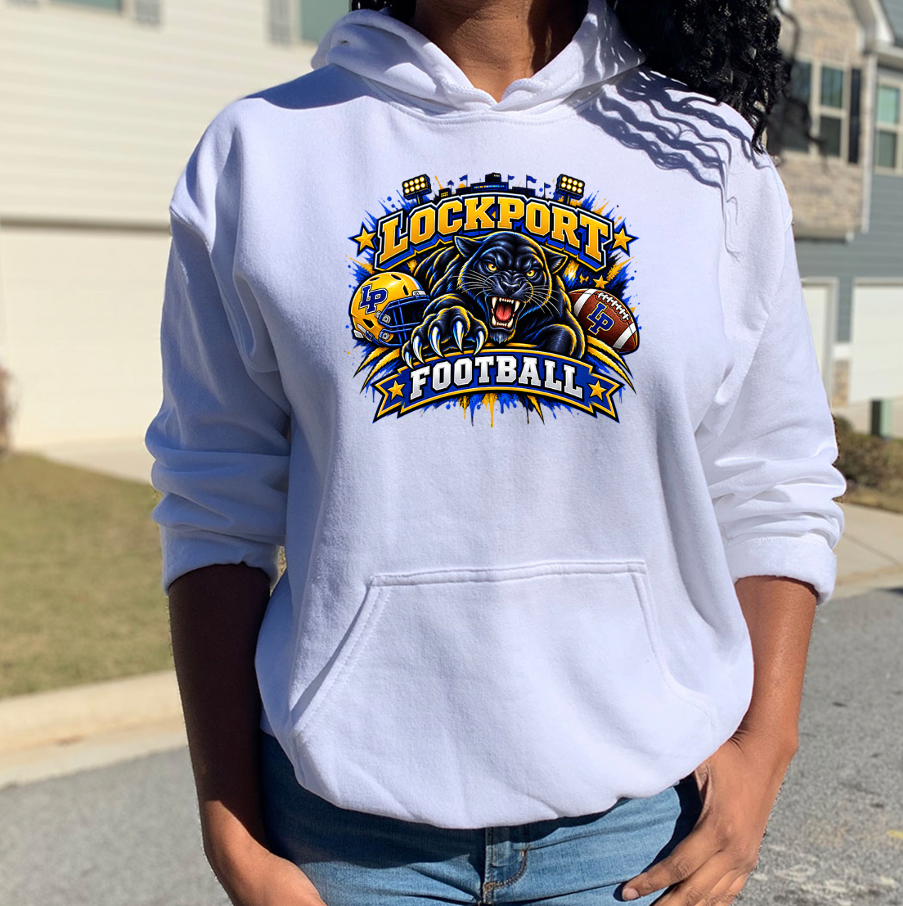 LP Jag Football Unisex Fleece Hoodie