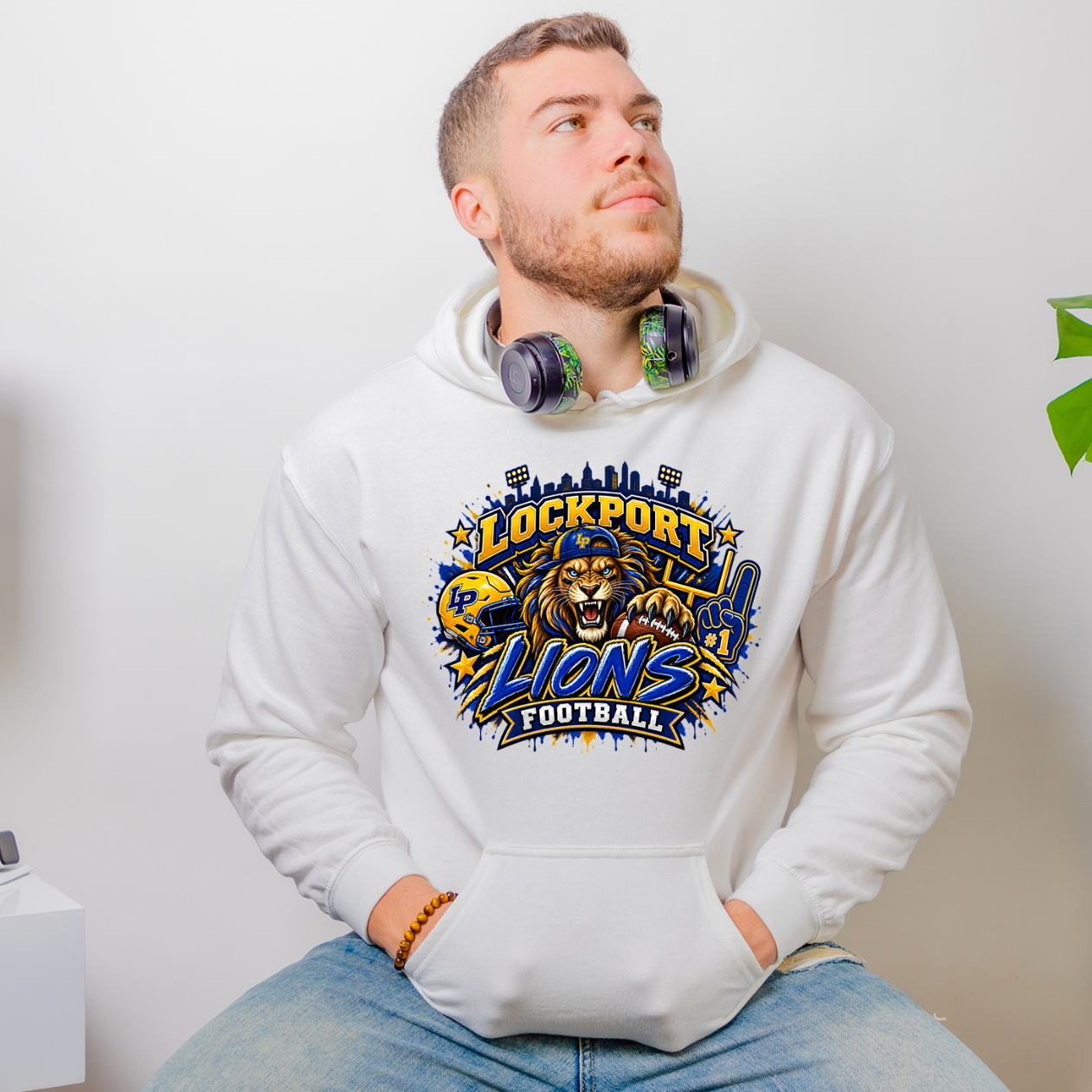 LP Lions Football Unisex Fleece Hoodie