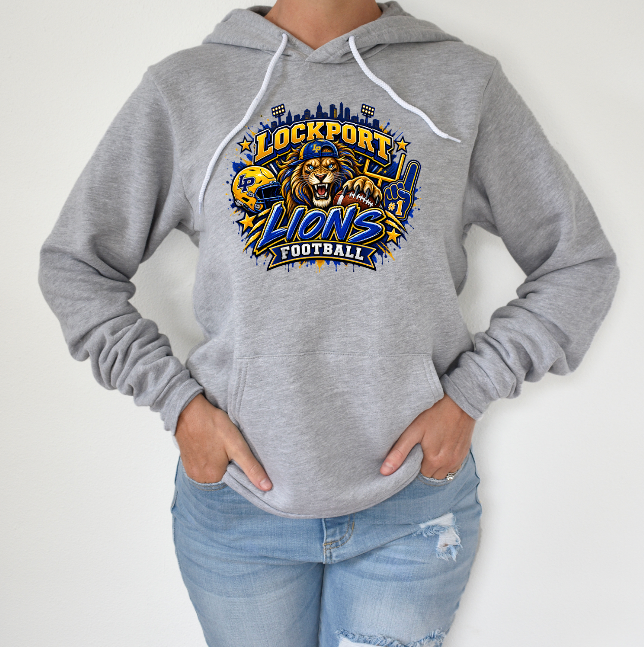 LP Lions Football Unisex Fleece Hoodie