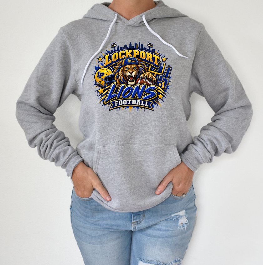 LP Lions Football Unisex Fleece Hoodie