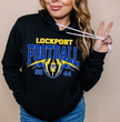 Custom Lockport Football Unisex Fleece Hoodie