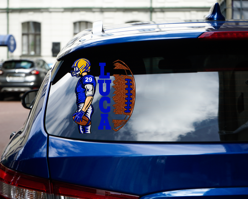 Custom Football Window Decal