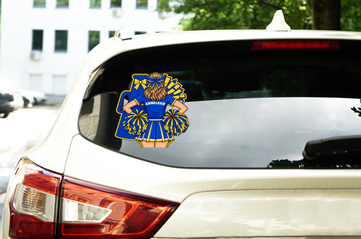 Custom Cheer Window Decal