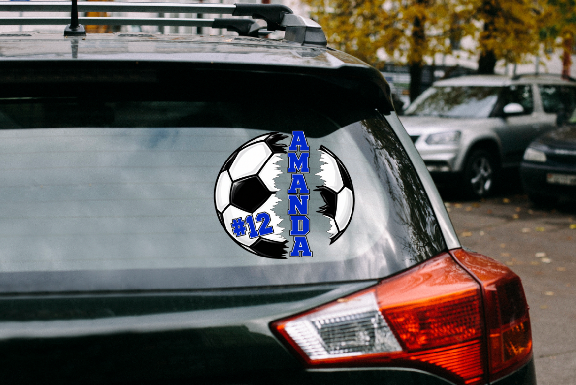 Custom Soccer Window Decal