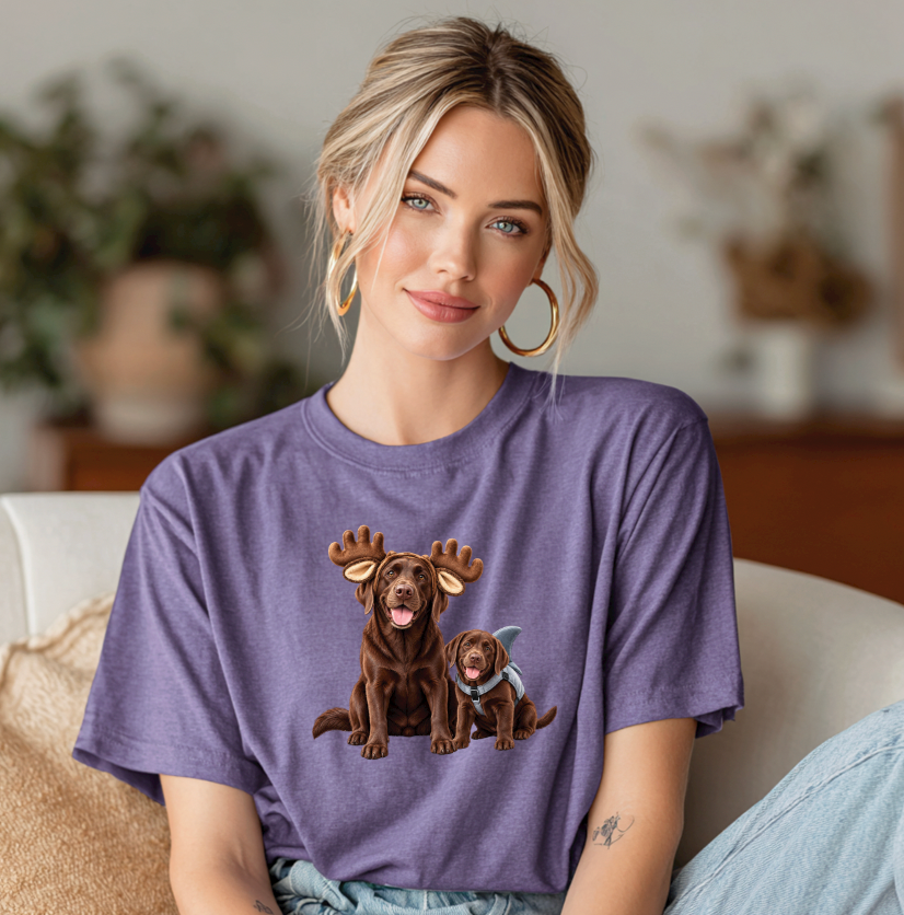 Moose and Shark Unisex T-shirt