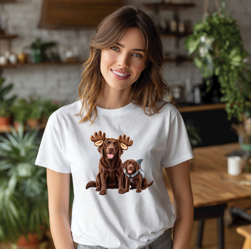 Moose and Shark Unisex T-shirt