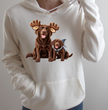 Moose and Shark Fleece Hoodie