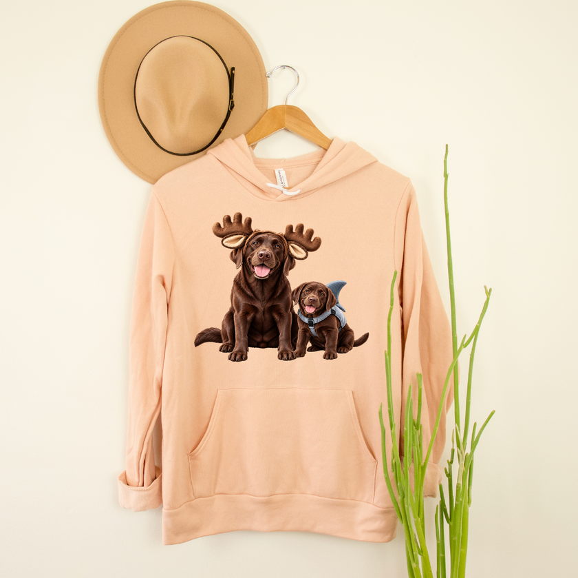 Moose and Shark Fleece Hoodie