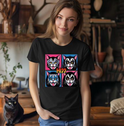 Funny Cat Hiss Unisex T-shirt