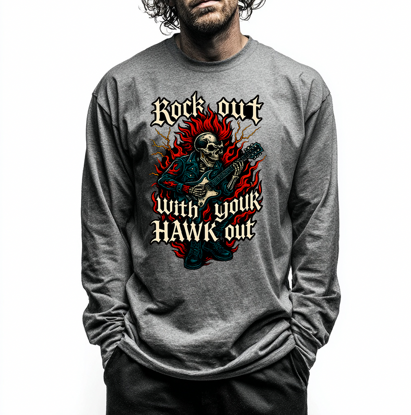 Rock Out With Your Hawk Out Unisex Long Sleeve T-shirt