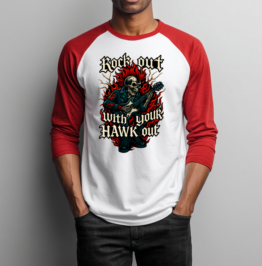 Rock Out With Your Hawk Out Unisex Raglan