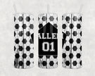 Custom Soccer Tumbler 20oz Skinny Tumbler