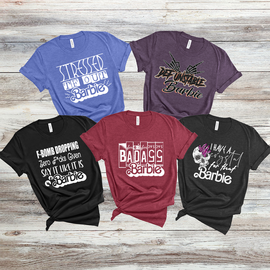 Adult Humor Barbie Titles Unisex T-shirt