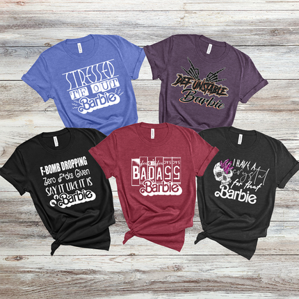 Adult Humor Barbie Titles Unisex T-shirt