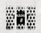 Custom Soccer Tumbler 20oz Skinny Tumbler