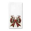 Reindeer Bow Kitchen Towel