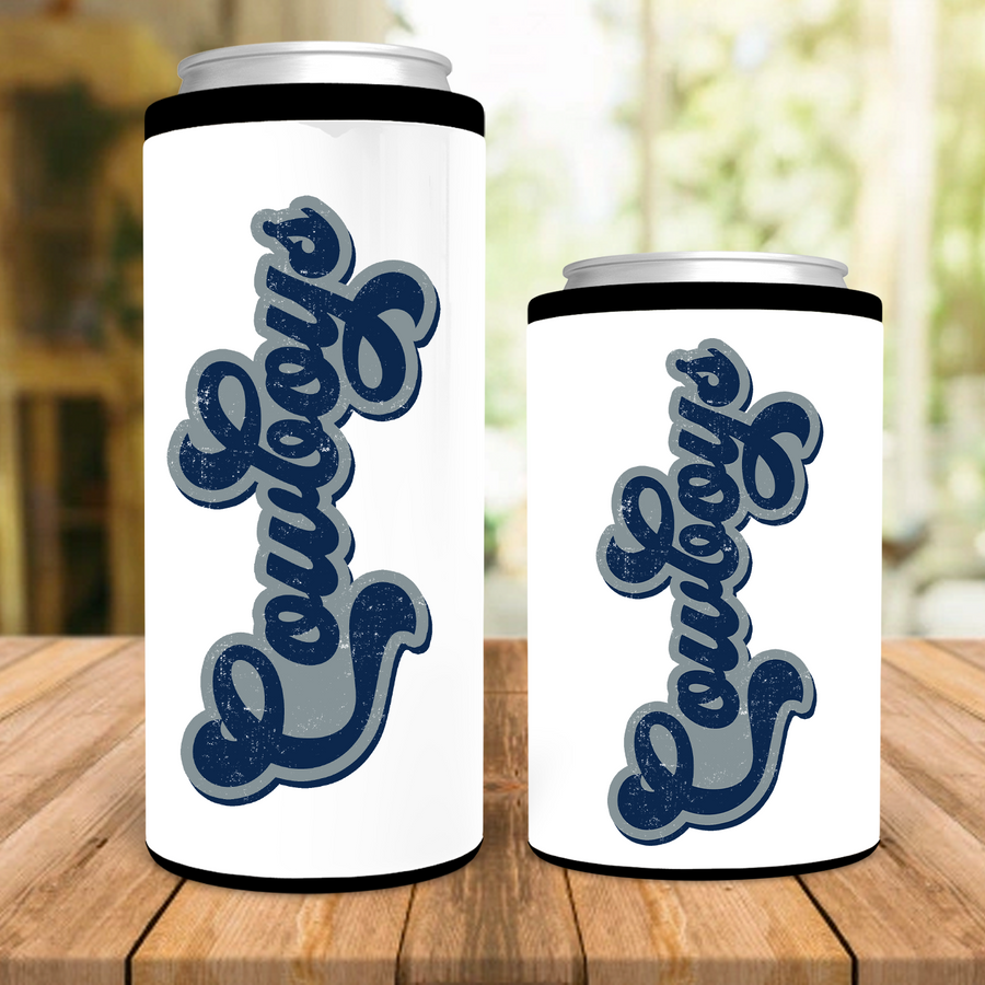 Retro Cowboys Distressed Can Cooler