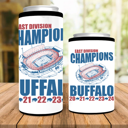 Buffalo Champions 5 Years Stadium Vintage Colors Can Cooler