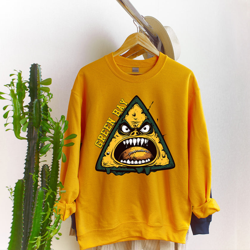 Green Bay Cheese Vintage Cartoon Unisex Sweatshirt