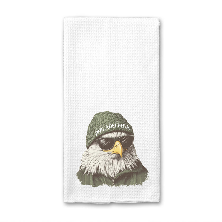 Philly Eagle Beanie Waffle Weave Towel
