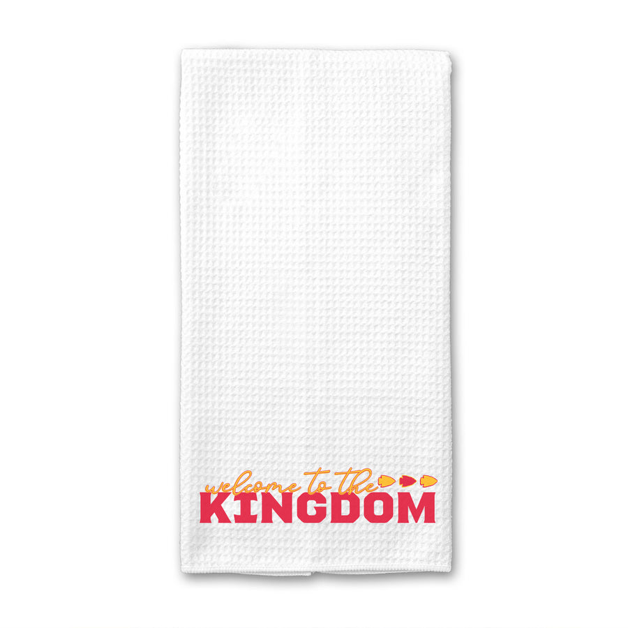 Welcome to the Kingdom Waffle Weave Towel